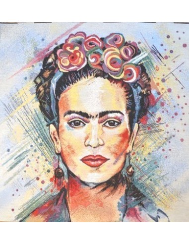 carré, jacquard, coussin, sac, frida kahlo