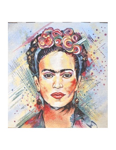 carré, jacquard, coussin, sac, frida kahlo