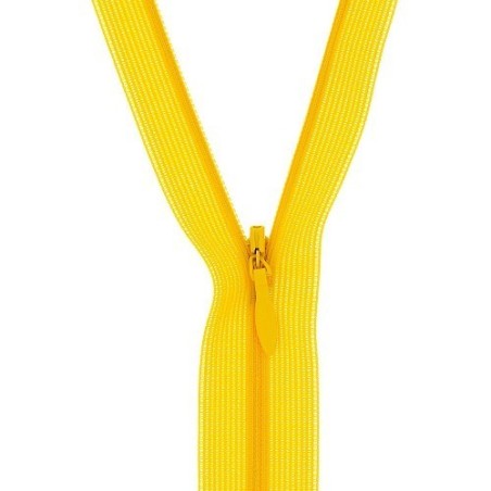 Mercerie - Fermeture éclair invisible jaune