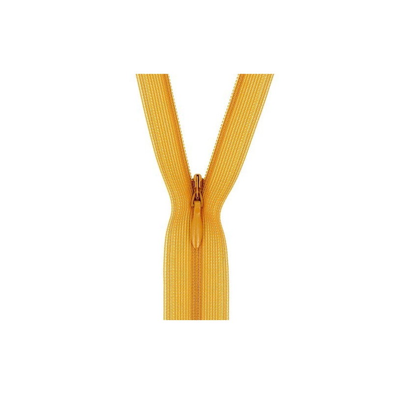 Mercerie - Fermeture éclair invisible orange foncé