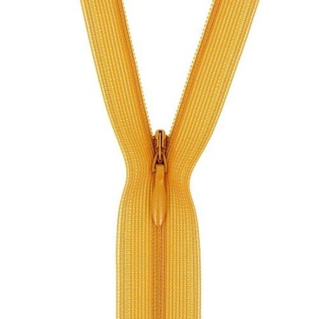 Mercerie - Fermeture éclair invisible orange foncé