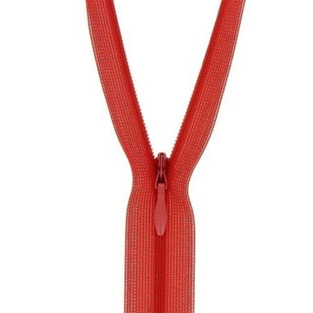 Mercerie - Fermeture éclair invisible rougle claire