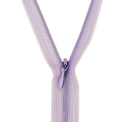 Mercerie - Fermeture éclair invisible parme