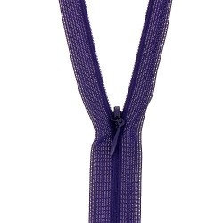 Mercerie - Fermeture éclair invisible violet