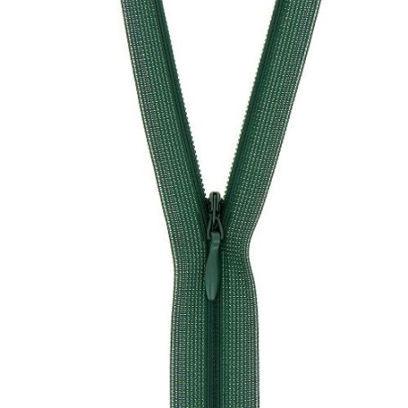 Mercerie - Fermeture éclair invisible vert sapin