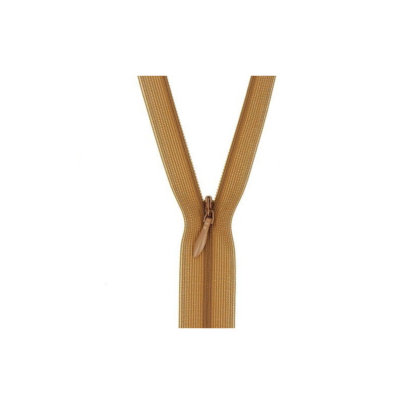 Mercerie - Fermeture éclair invisible chocolat