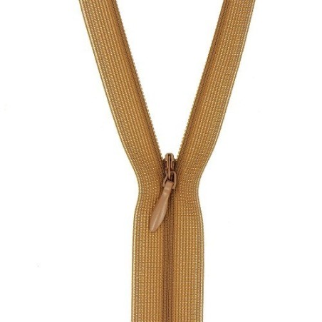 Mercerie - Fermeture éclair invisible chocolat