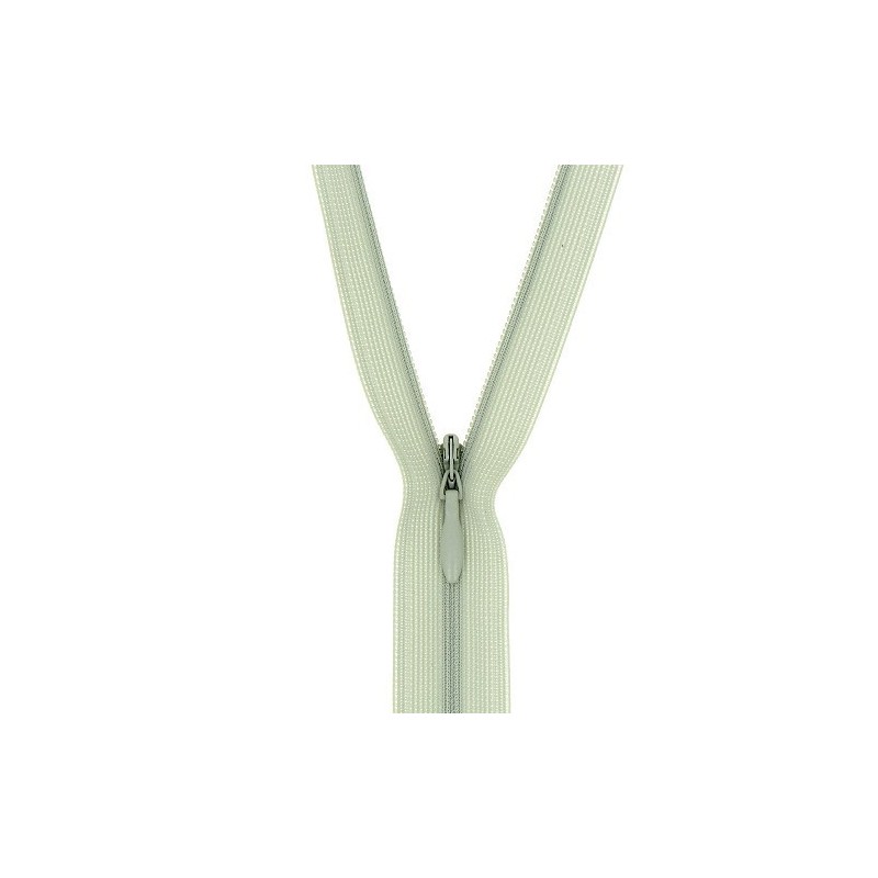 Mercerie - Fermeture éclair invisible gris claire