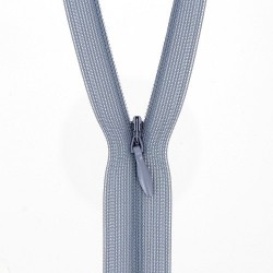 Mercerie - Fermeture éclair invisible gris pâle