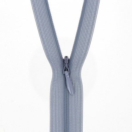 Mercerie - Fermeture éclair invisible gris pâle