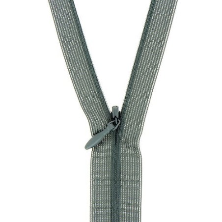 Mercerie - Fermeture éclair invisible gris foncé