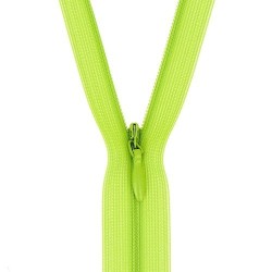 Mercerie - Fermeture éclair invisible vert pomme