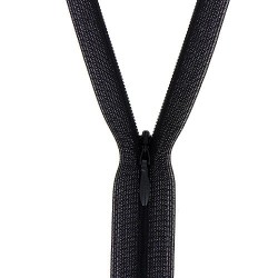 Mercerie - Fermeture éclair invisible noire