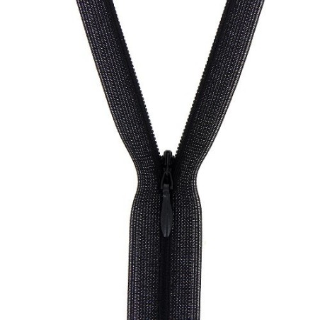 Mercerie - Fermeture éclair invisible noire