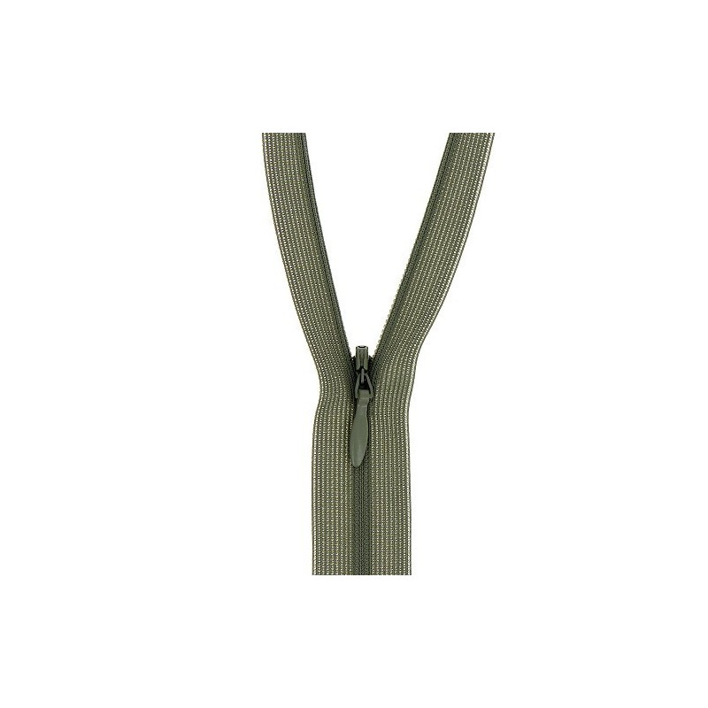 Mercerie - Fermeture éclair invisible kaki