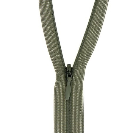 Mercerie - Fermeture éclair invisible kaki