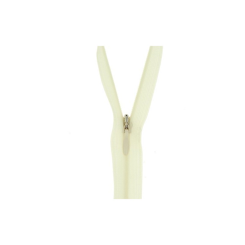 Mercerie - Fermeture éclair invisible écrue