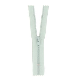 Fermeture éclair gris bleu non séparable