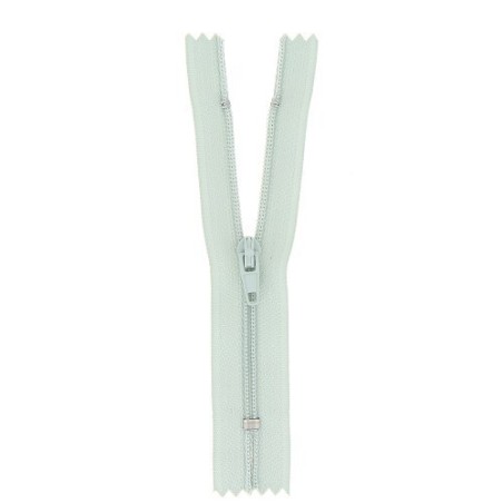 Fermeture éclair gris bleu non séparable