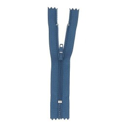 Fermeture éclair bleue non séparable