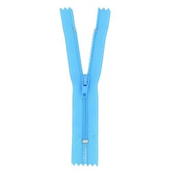 Fermeture éclair bleu turquoise non séparable