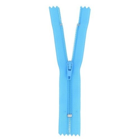 Fermeture éclair bleu turquoise non séparable