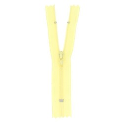 Fermeture a glissiere jaune claire