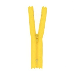 Fermeture à glissière jaune