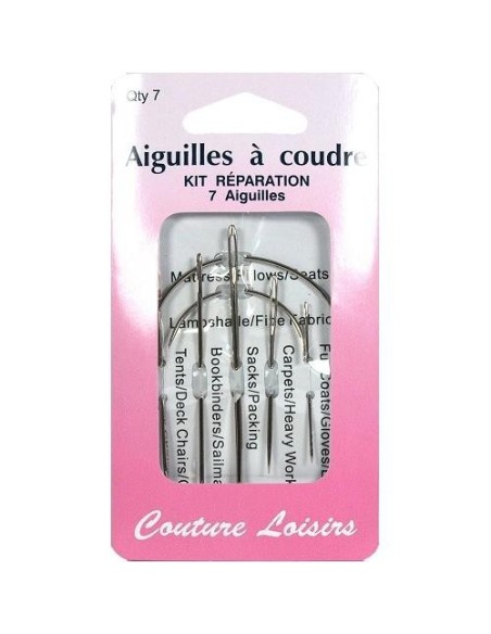 mercerie, accessoire, aiguille à coudre, aiguille courbée