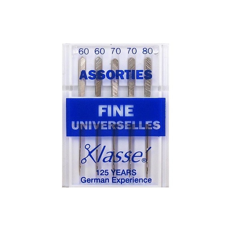 Mercerie - Assortiment d'aiguilles universelles 60 / 70 / 80