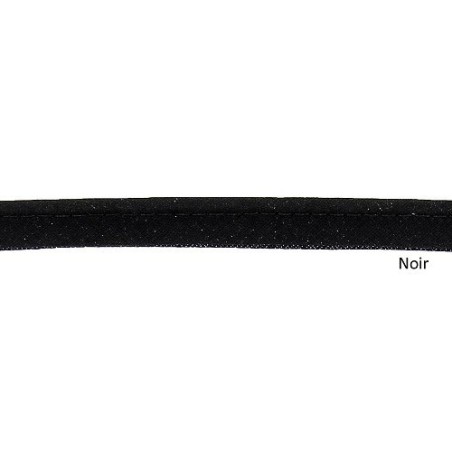 Passepoil polycoton noir 10mm