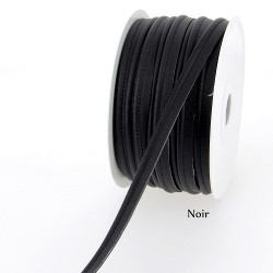 Passepoil simili cuir noir 10mm