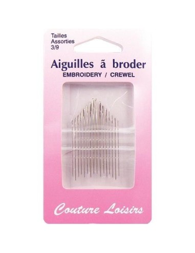 mercerie, accessoire, aiguille à broder, broderie