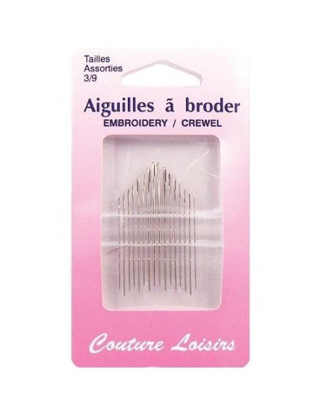 mercerie, accessoire, aiguille à broder, broderie