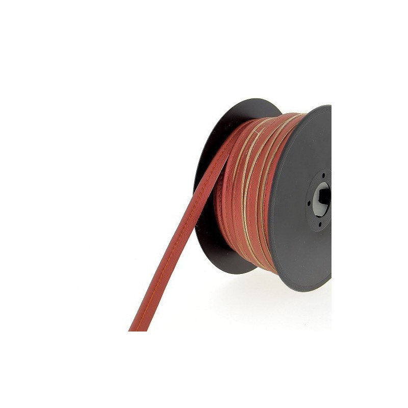 Mercerie - Passepoil simili cuir bordeaux 10mm