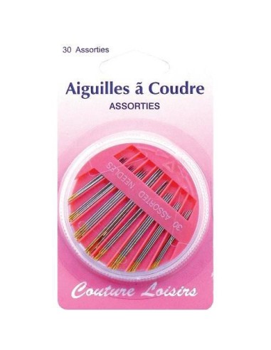 mercerie, accessoire, aiguille à coudre, boite, chas doré