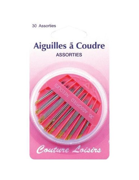 mercerie, accessoire, aiguille à coudre, boite, chas doré