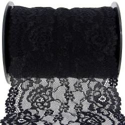 Mercerie - Dentelle nylon extensible 165mm noire
