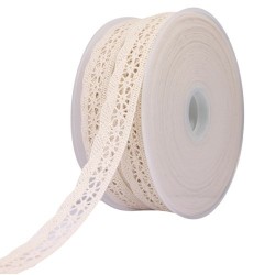 Mercerie - Dentelle coton écrue 20mm