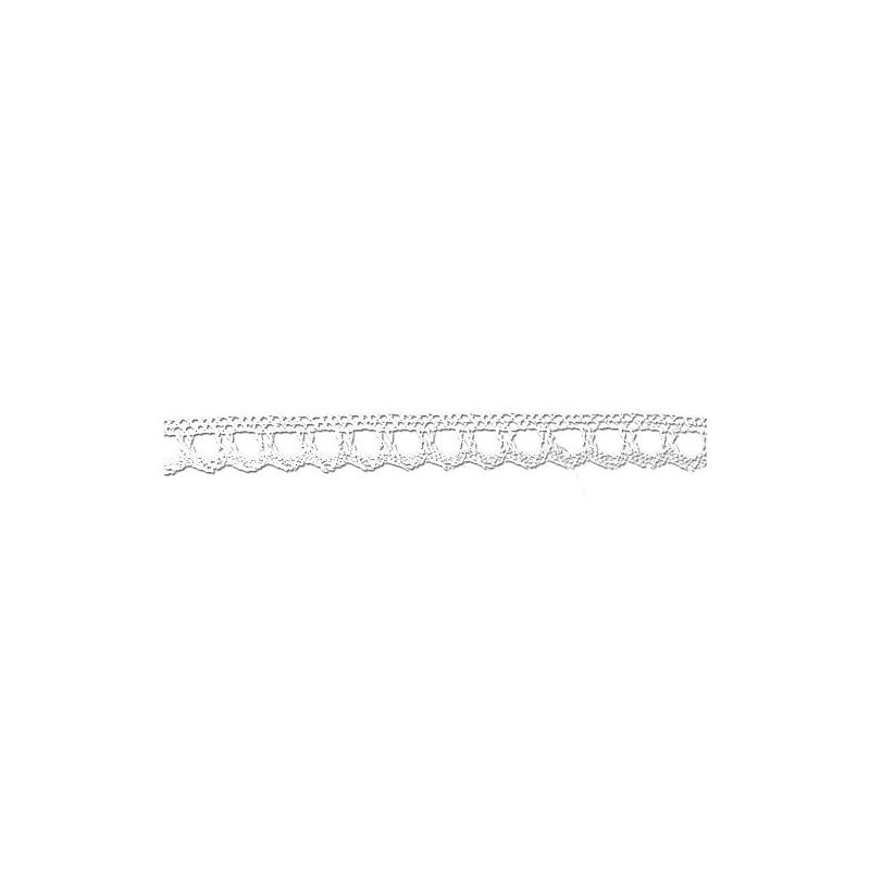 Mercerie - Dentelle coton blanche 10mm