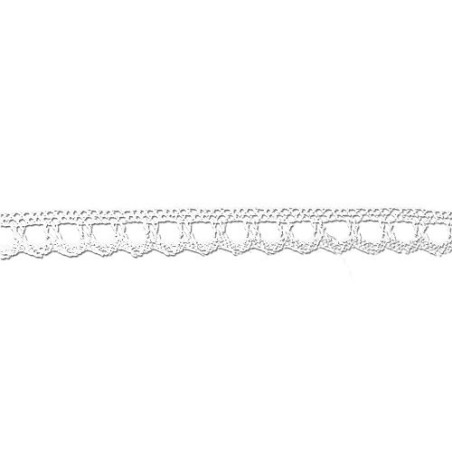 Mercerie - Dentelle coton blanche 10mm