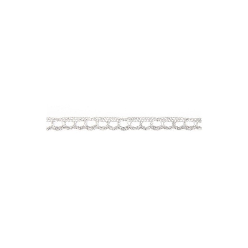 Mercerie - Dentelle coton grise 10mm