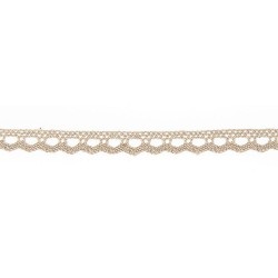Mercerie - Dentelle coton beige 10mm