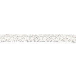 Mercerie - Dentelle coton blanche 12mm