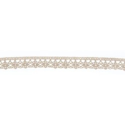 Mercerie - Dentelle coton beige 12mm