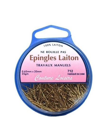 mercerie, boite d'épingles, accessoires couture, laiton