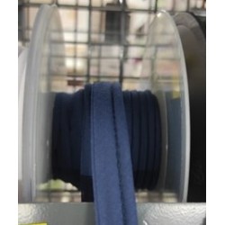 Mercerie - Passepoil polycoton 15mm bleu marine