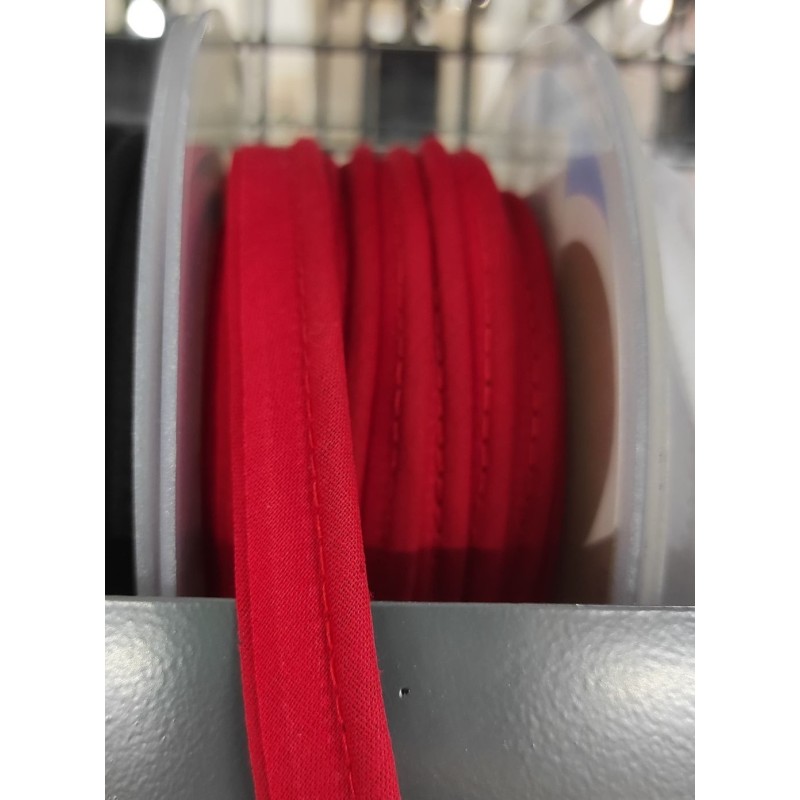Mercerie - Passepoil polycoton 15mm rouge
