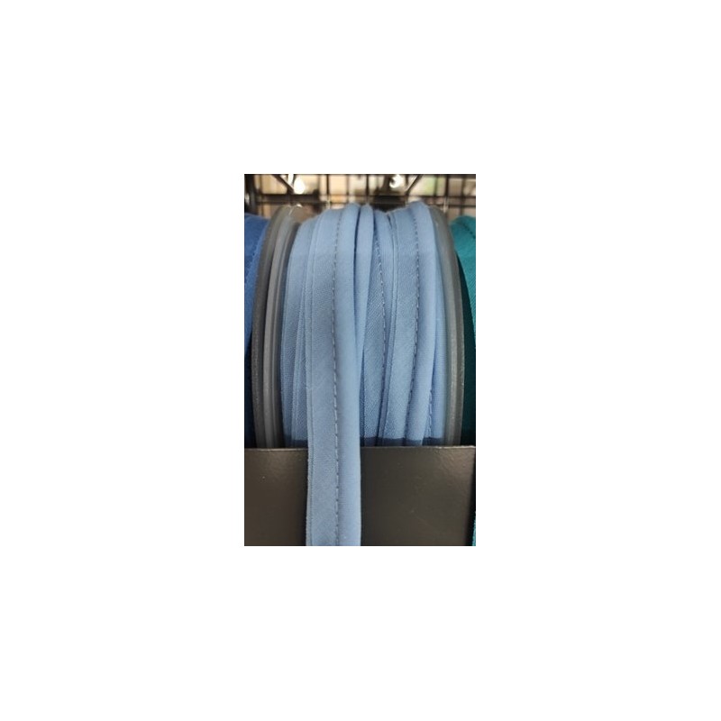 Mercerie - Passepoil polycoton 15mm bleu ciel