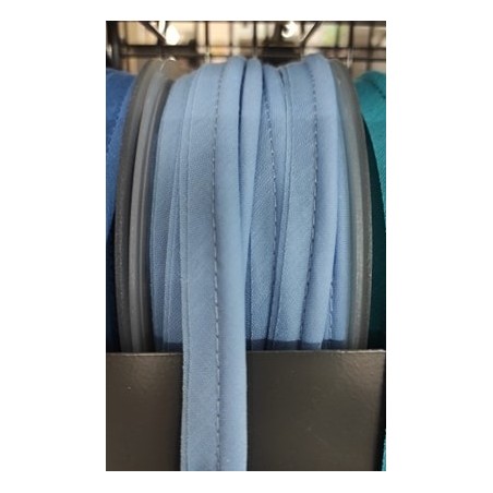 Mercerie - Passepoil polycoton 15mm bleu ciel